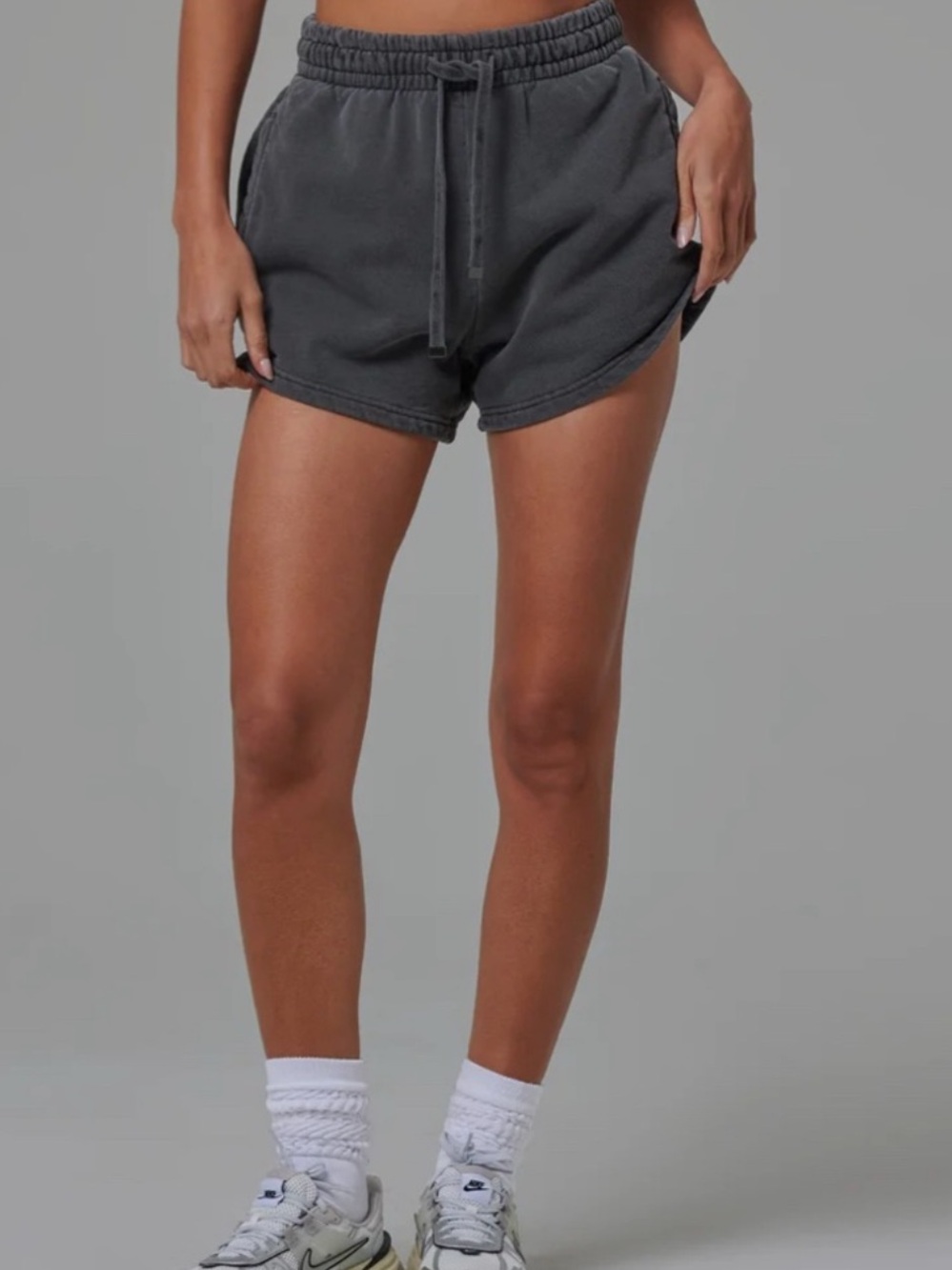NWT TALENTLESS Heavyweight Steel Grey Drawstring Athletic Classic Shorts